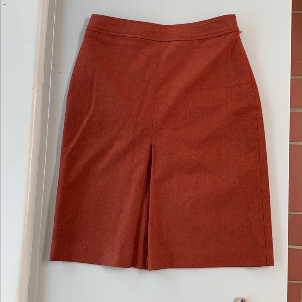 Burnt orange skirt LOFT